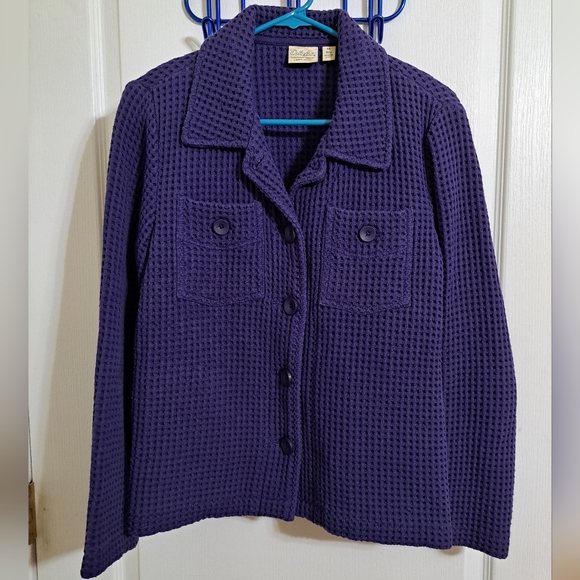 Cabelas Waffle Weave Purple Jacket Size Medium - Picture 1 of 4